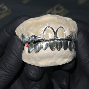 Solid Sterling Silver Teeth Joker Grillz