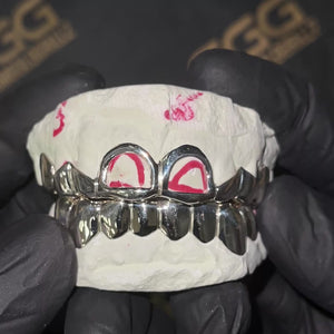 Solid Sterling Silver Teeth Joker Grillz