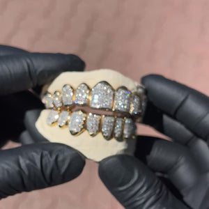 Invisible Set Princess Cut VVS Moissanite Grillz