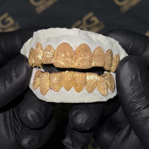 Solid Gold Diamond Dust Grillz