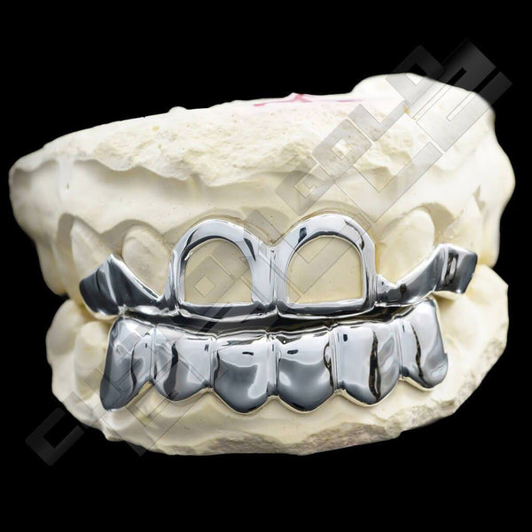 Silver Grillz  How to make fake metallic Joker teeth denture with  thermoplastic 